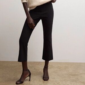 MM.Lafleur Kick Flare Cropped Foster Pants in Black